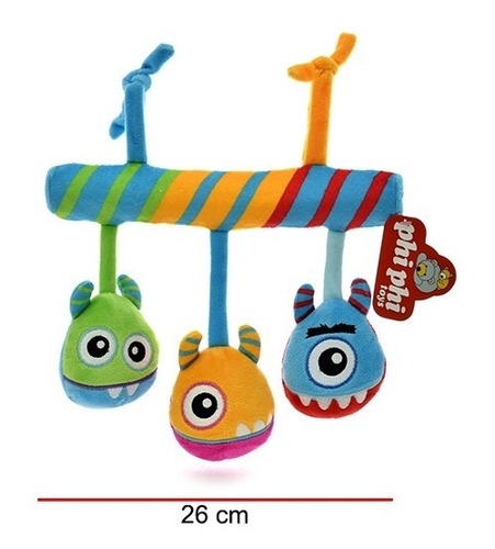 Imagen 2 de 2 de Peluche Tirita De Cochecito Monstruitos 26cm- Phi Phi Toys