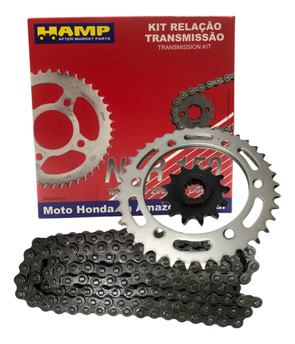 Kit Relação Original Honda Hamp Nxr Bros 150  2003 A 2015