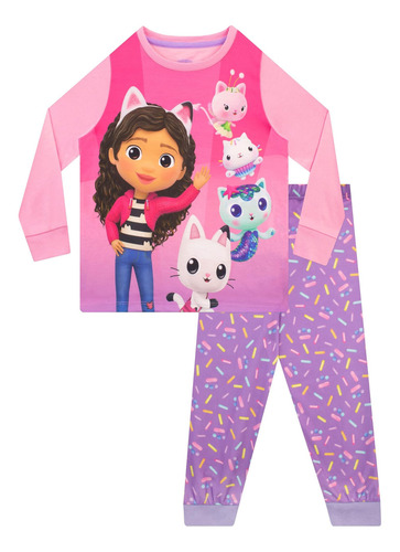 Pijamas Para Niñas De Dreamworks Casa De Muñecas Gabbys 7 Mu