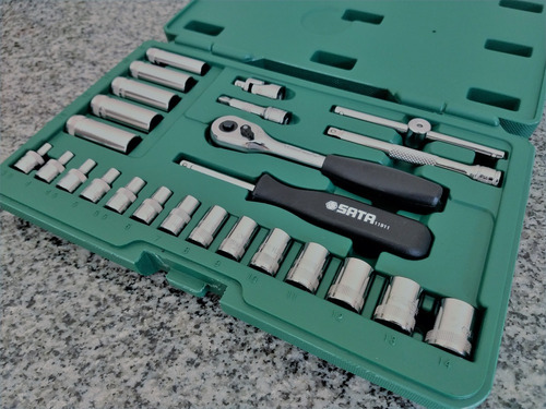 Juego De Tubos 25pzas 1/4'' Métrico Sata Profesional