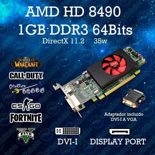 Tarjeta De Video Amd Radeon Hd 8490-1gb-64bits