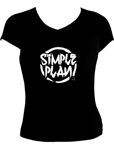 Blusa Simple Plan Pop Punk Rock Dama Tv Camiseta Urbanoz