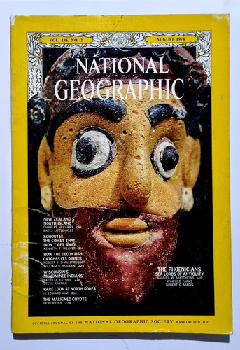 Revista National Geographic English August 1974 / Mendoza 