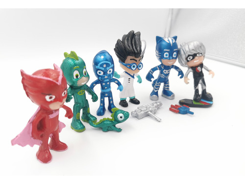 Figuras Héroes En Pijama Gatuno Gekko Set Bootleg 6 Pz