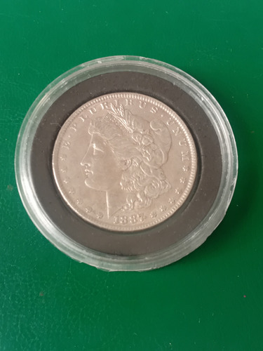 Eeuu 1887 1 Dolar Morgan Plata,en Capsula (Usado)