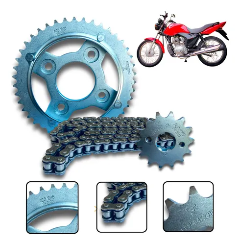 comprar Kit Relaçao Cg 125 Fan 125 2009 2010 2011 2012 2013 Aço 1045
