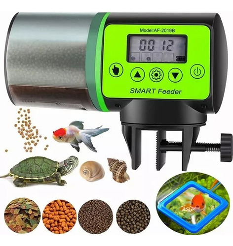 Alimentador De Peces Automático Con Temporizador Y Lcd 200ml