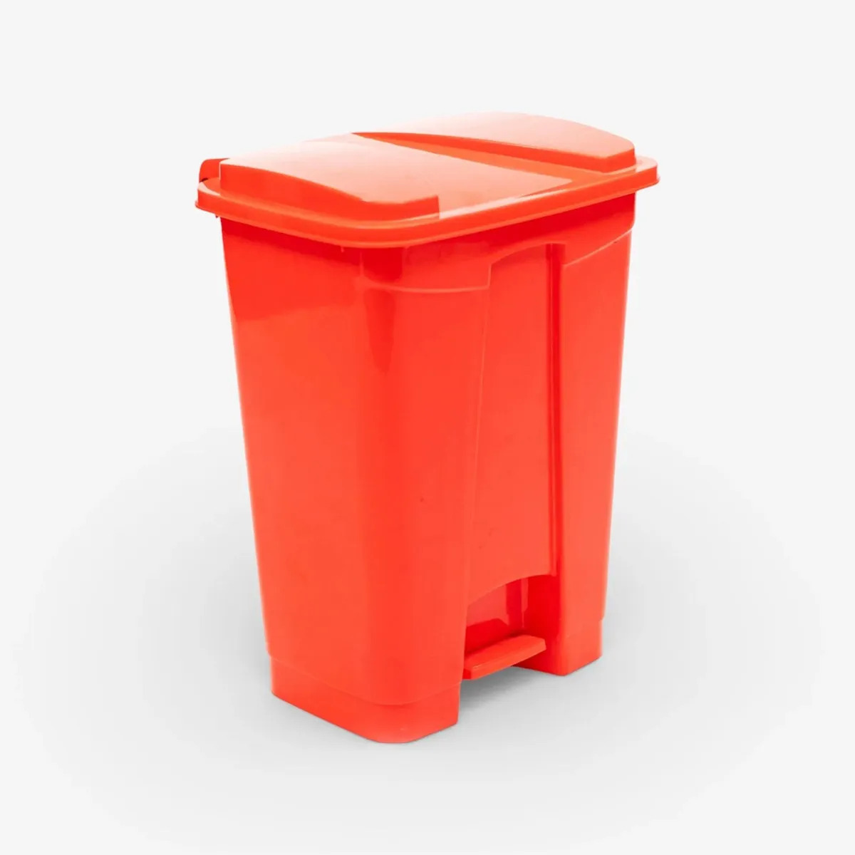 Basurero Papelero Metanek 16 Litros Pedal Central Colores Color Rojo