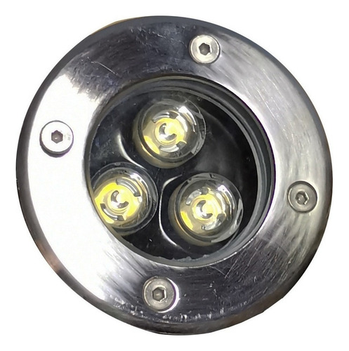 10 Pz Spot Led Rgb Para Piso 3w Con Control Remoto Emp3p