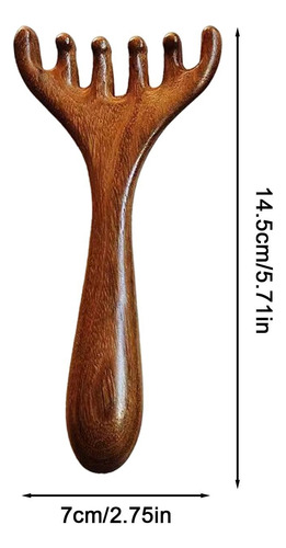 3 Peines De Masaje De Sándalo, Masajeador Cabelludo Madera,