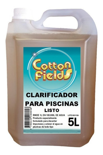 Clarificador Decantador Pileta Piscina X 5l - 1 En 100.000l 