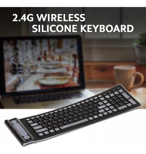 X Teclado De Computadora Inalámbrico Teclado Flexible