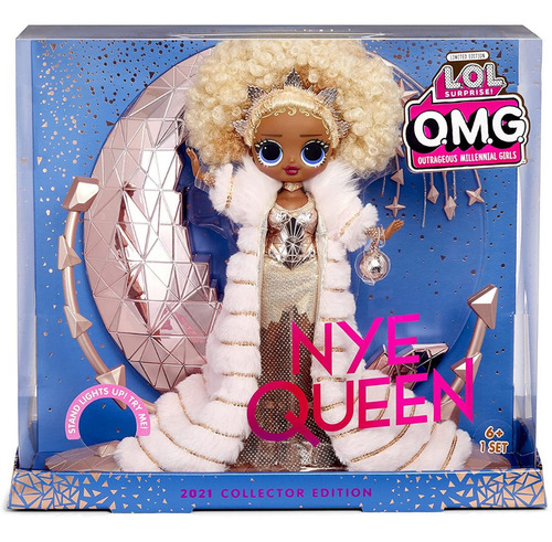 Muñeca Coleccionable Lol Surprise Omg Nye Queen Edad 6+