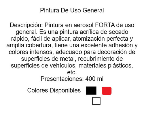 Pintura En Aerosol Uso General Blanca 400ml 3pzas