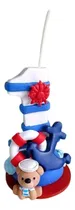 Comprar Vela Temática Osito Marinero - Navy En Porcelana Fria 