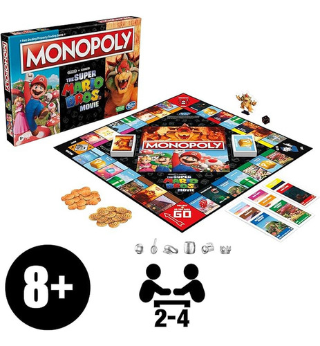 Monopoly Super Mario Bros La Pelicula Juego De Mesa Hasbro