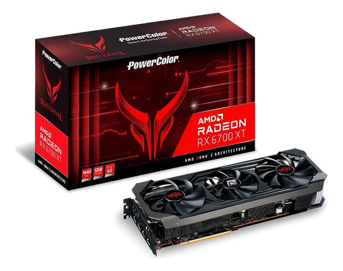 Placa De Vídeo Amd Powercolor Red Devil Rx 6700 Xt 12gb (Usado)