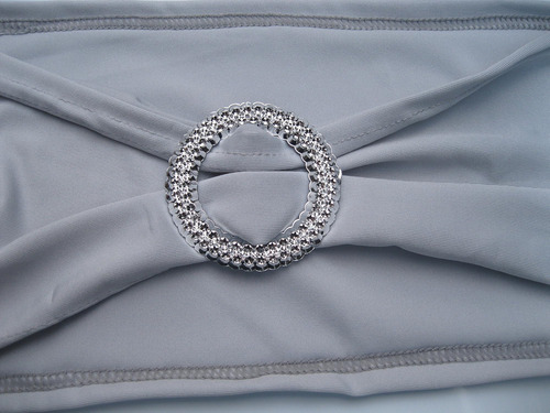 50 Piezas De Silla Spandex Sashes Bows Bows Silla Elástica B