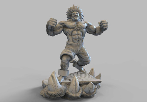 Figura Resina Blanka Street Fighter