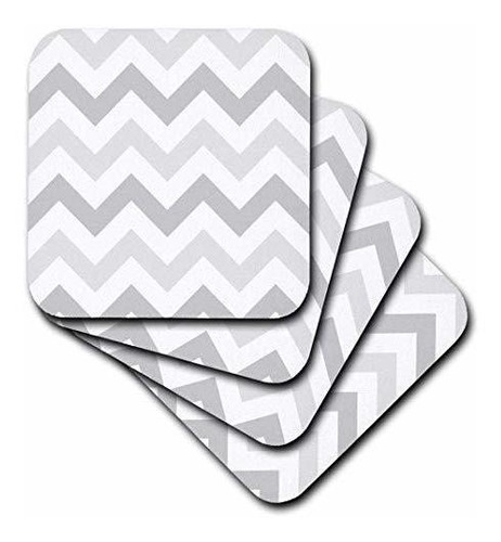 3drose Light Shades Of Grey Chevron Zig Zag Pattern - Pastel