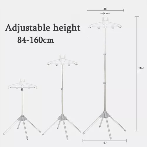 Estante De Piso Ajustable Telescópico Y Plegable De 1,6 Cm