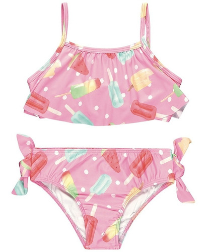 Biquini Infantil Moda Praia Verão  Proteção Uv50 1ao14