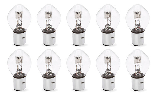 10 Pz Foco Para Motocicleta B35/ba20d Halogeno 12v 35w
