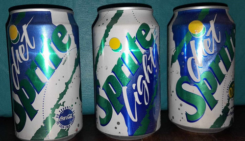 3 Latas  * Sprite Diet *   Vacias 