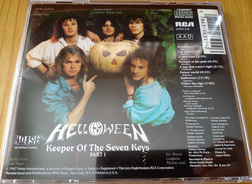 Helloween - Keeper Of The Seven Keys Part I Cd 1era Ed. Eu (Usado)