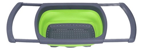 Drenaje Colador, Cesta De Desagüe Plegable Verde Silicona