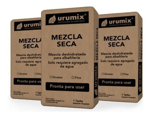 Mezcla Fina Seca Urumix 25 Kg