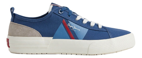 Tenis Pepe Jeans Hombre Allen Flag Color Azul - Talla 7