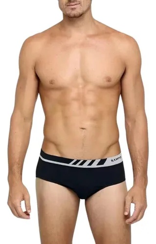 Kit C/6 Cuecas Slip Lupo Microfibra Sem Costura 691