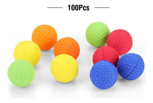 Bolas Tipo Bala For Nerf Rival Zeus Apollo Refill K, 100 Un