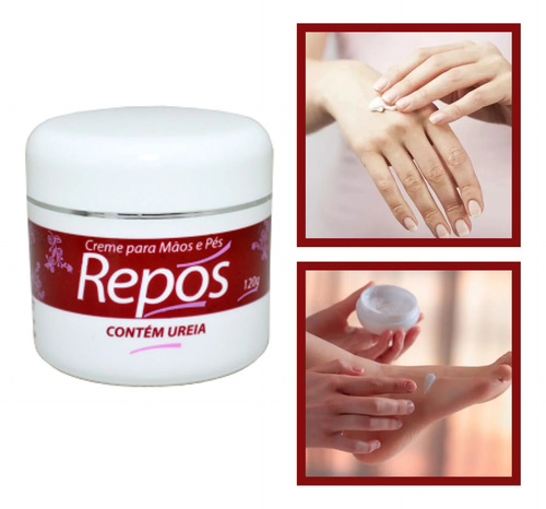 Repos Creme Hidratante Com Ureia Para Mãos E Pés 120 Gr