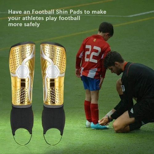 1parespinilleras De Fútbol Juvenil Con Protección De Tobillo