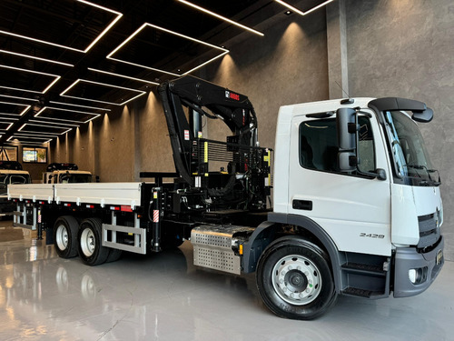 Caminhão Mb Atego 2429 6x2 2025 Guindaste Munck Argos 45t