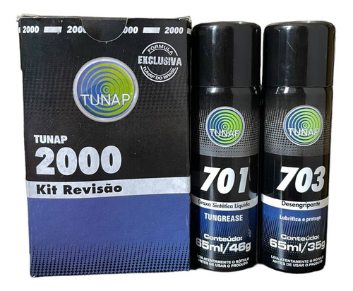 Kit Revisão 2000 Tunap Lubricação Com Graxa E Desengripante 