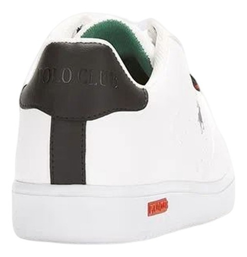 Tenis Blanco Liso Casual Polo Club Hombre 9784