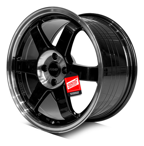 Jogo Roda Te37 Aro 17x9 4x100 Et40 Grafite 5fivex