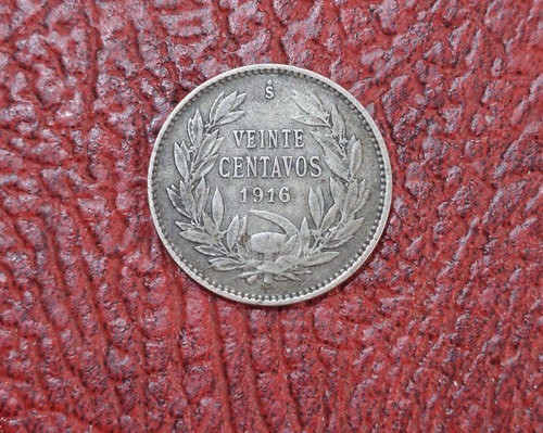 Moneda De Veinte Centavos 1916