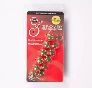 Grover 505gl6 Mini Roto-grip Locking Gold 6 Inline Rotom Aad