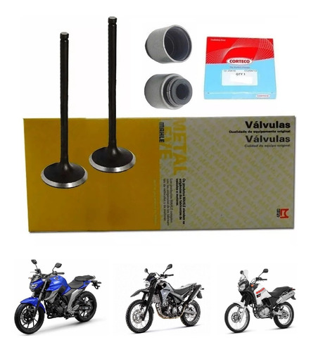 Valvulas Fazer 250 Lander 250 Tenere 250 Mahle + Retentor