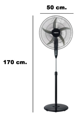 Ventilador De Pie Enxuta Vpenx920n 170 Cm Cantidad de aspas 5  Diámetro 1 " Material de las aspas Plástico