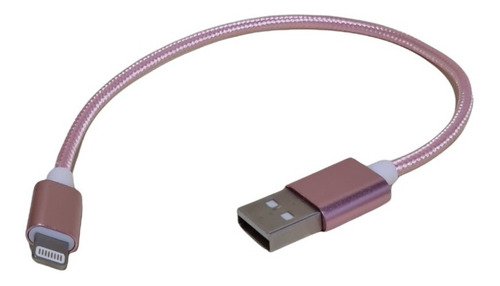 Cable Corto Para iPhone Usb Datos Reforzado Microcentro