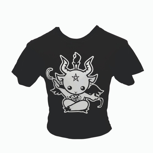 Playera Baphomet Chibi Dark Rock Envió Gratis Fotos Reales 