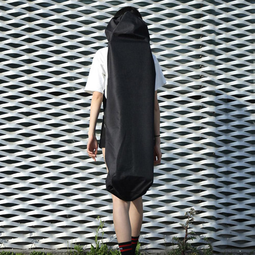 118x40cm Negro Portátil Impermeable Longboard Monopatín