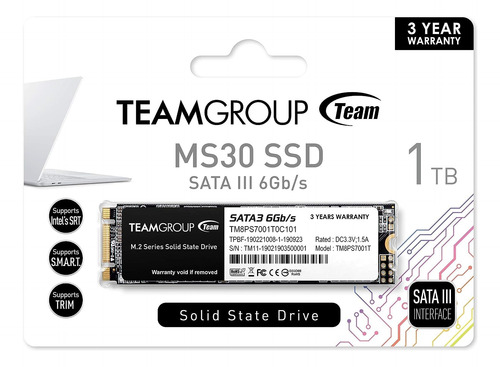 Teamgroup Ms30 1tb With Slc Cache 3d Nand Tlc M.2 2280 Sa...