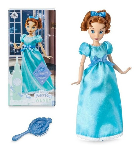 Disney Store Muñeca Wendy Peter Pan Clásica Con Peine 2021