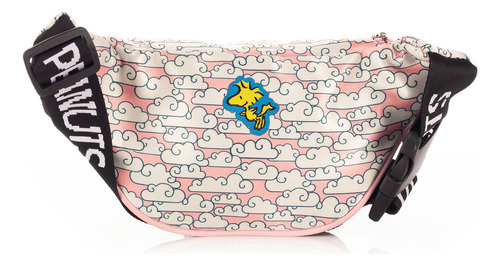 Cangurera Fly Fly Fly Peanuts Colección Color Rosa Claro Diseño De La Tela Lisa